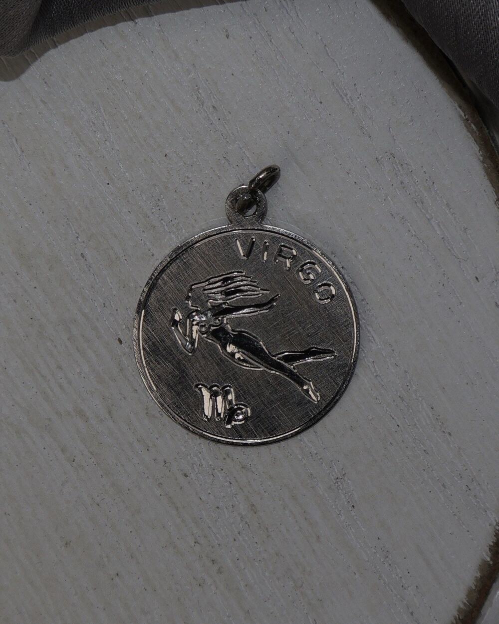 Vintage Sterling Silver Virgo Zodiac Charm 2.8G / 1in
